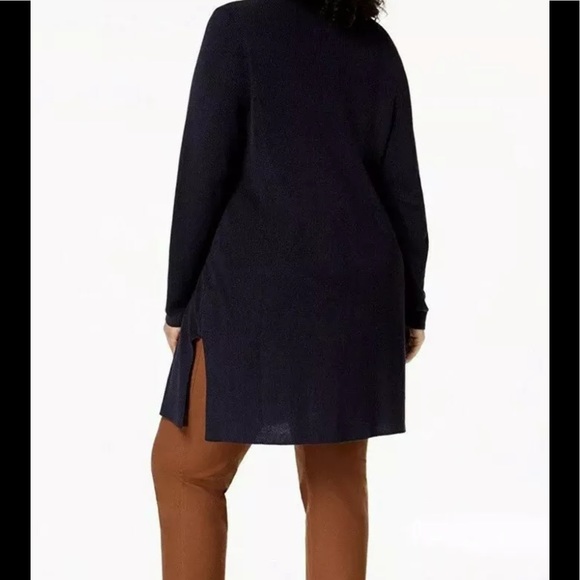 EILEEN FISHER Cardigan Petite L Knit Tencel Silk - Picture 7 of 11